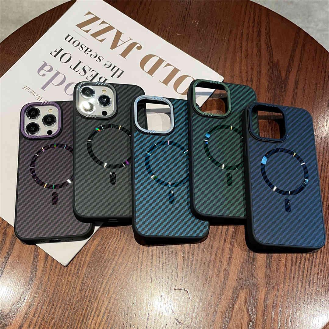 Magnetic Carbon Fiber iPhone Case