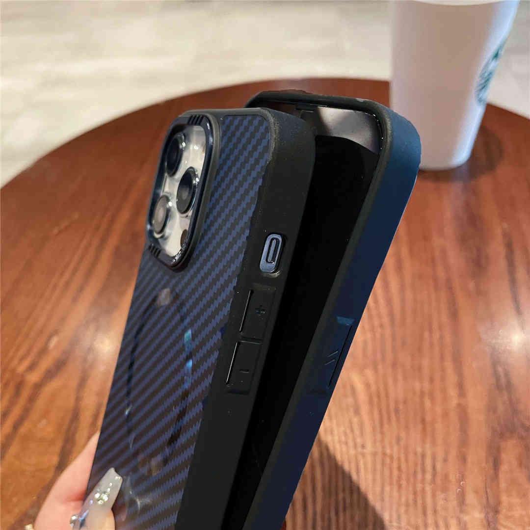 Magnetic Carbon Fiber iPhone Case