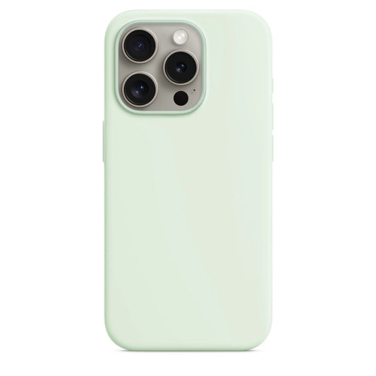 Classic Silicone MagSafe iPhone Case - Pastel Green